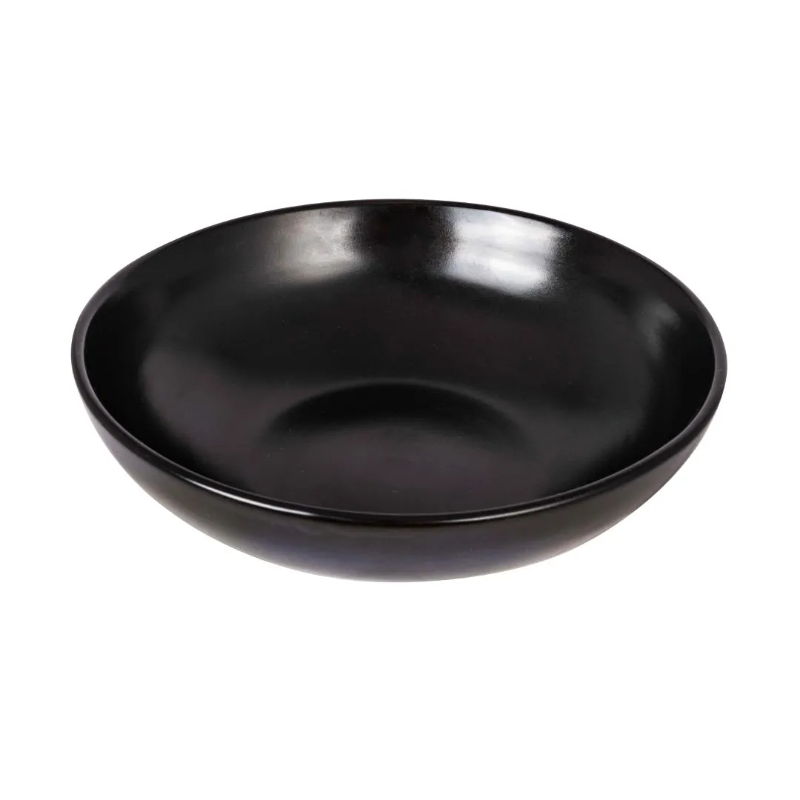 Svart keramisk bakgrundsplatta 20.32 cm diameter