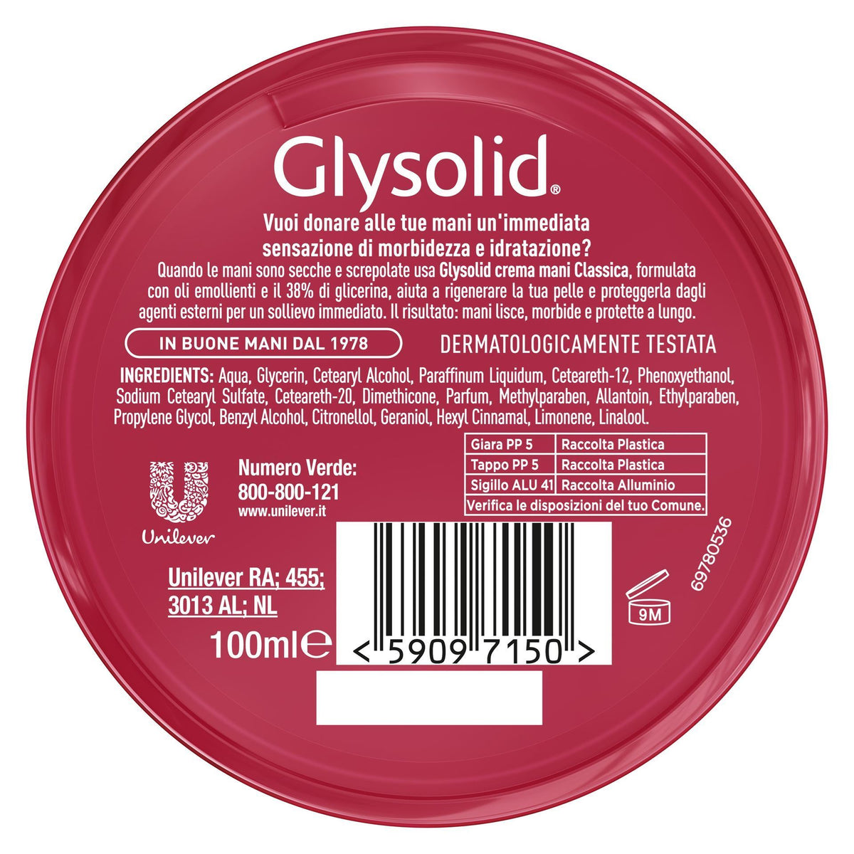 Glysolid Crema Mani Classica 100 ml