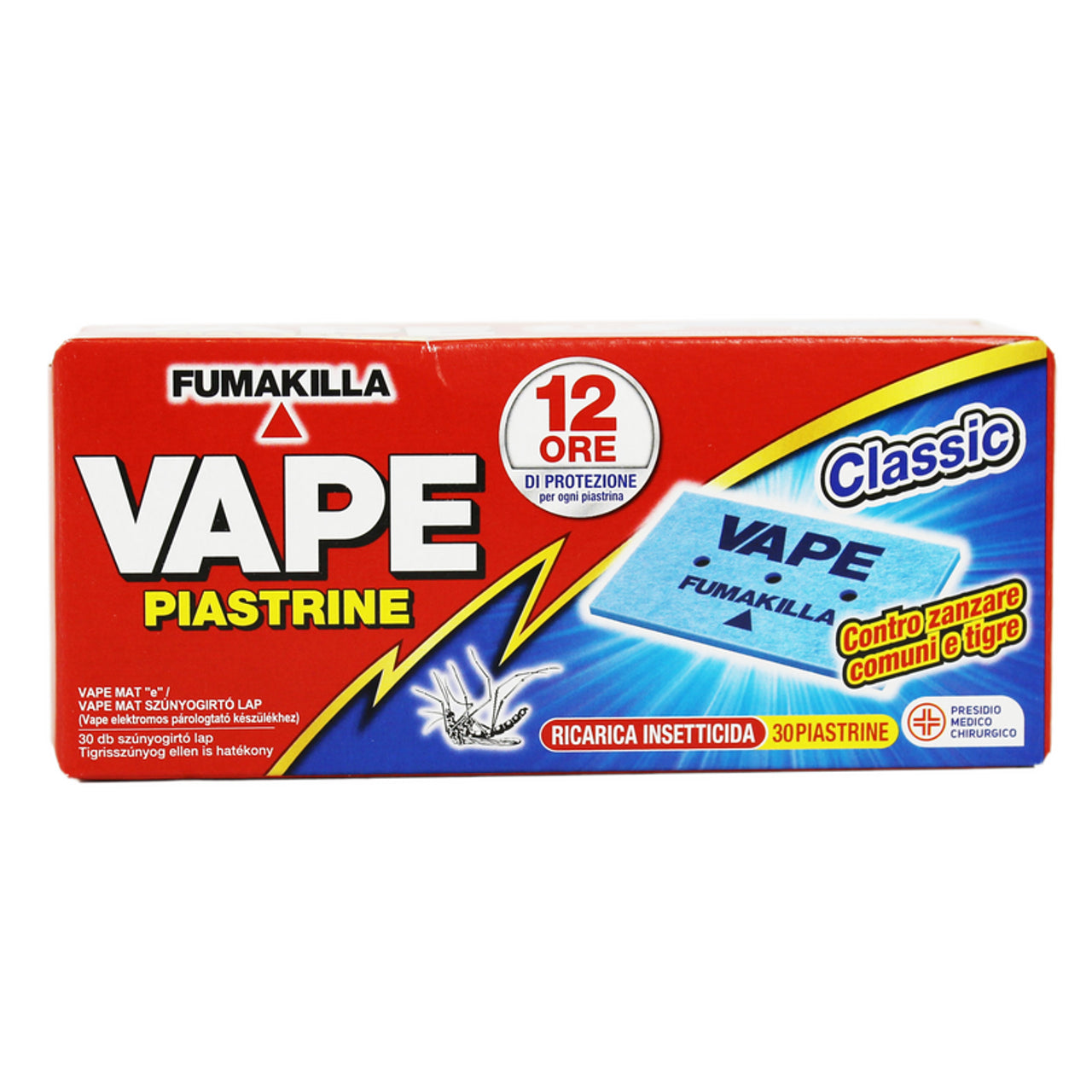 Insektizid Vape Classic Anti -Zanzara -Thrombozyten 30 PCs