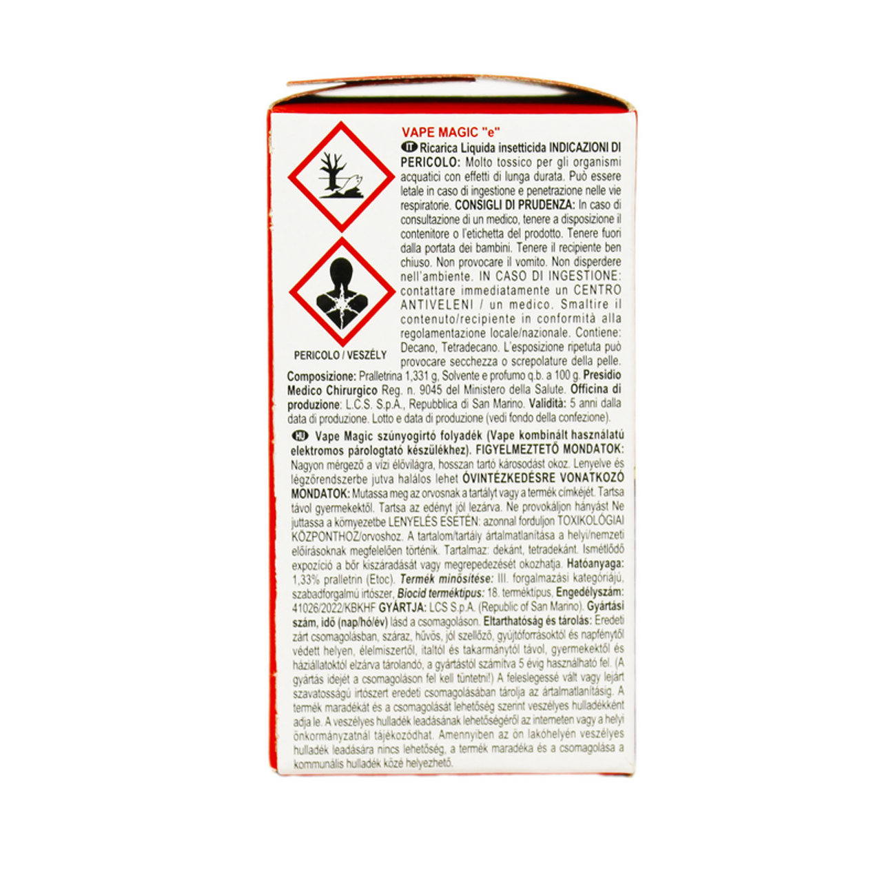 Insecticide Vape Classic 60 nights liquid charging