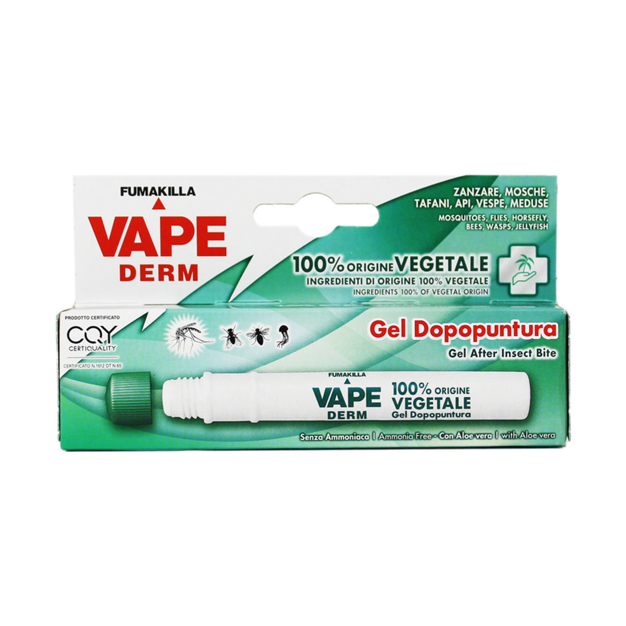 Vape Derm Penna Dopopuntura Gel 100% Vegetale 10 ml