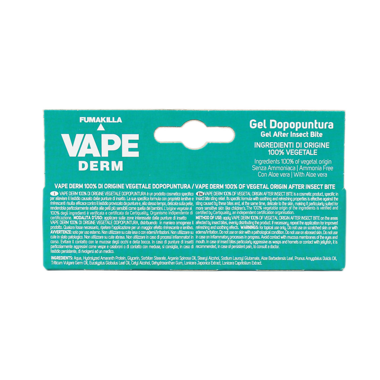 Vape Derm Penna Dopopuntura Gel 100% Vegetale 10 ml