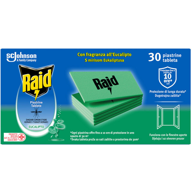 Raid insekticid eukalyptus myggplattor 30 st