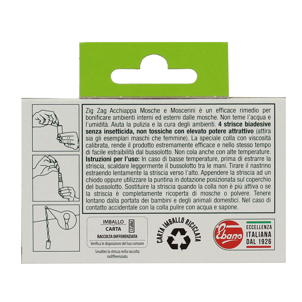 Zig Zag Insecticida vangt Mosceins of Fruit 4 -strepen