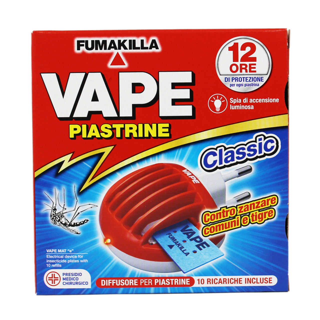 Insektizid -Vape -Elektrodiffusor + 10 Thrombozyten