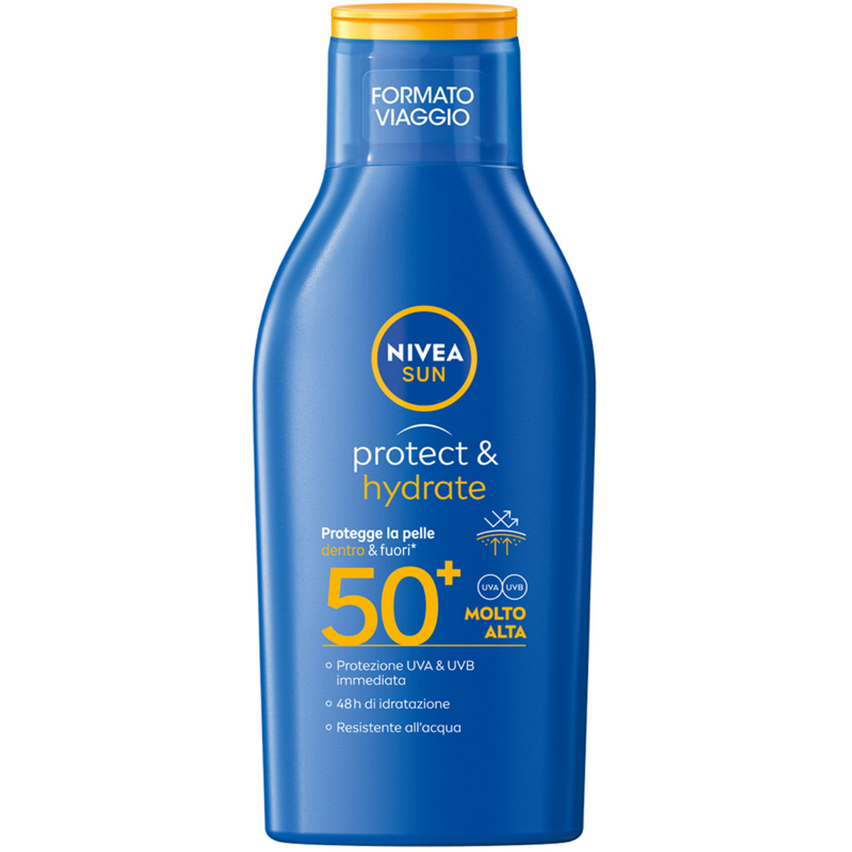 Nivea Solar Protect & Hydrate Milk SFP50+ 100 ml de formato de viagem