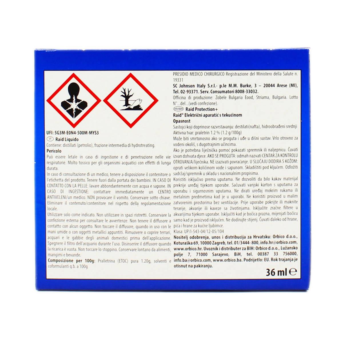 RAID DIFFUSER + PROTECTION DE CHARGE DE LIQUIDE DE LAMERIFICATION + 60 nuits