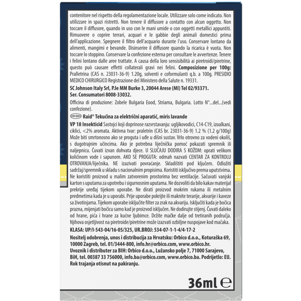 Raid familial liquide recharge 60 nuits lavande