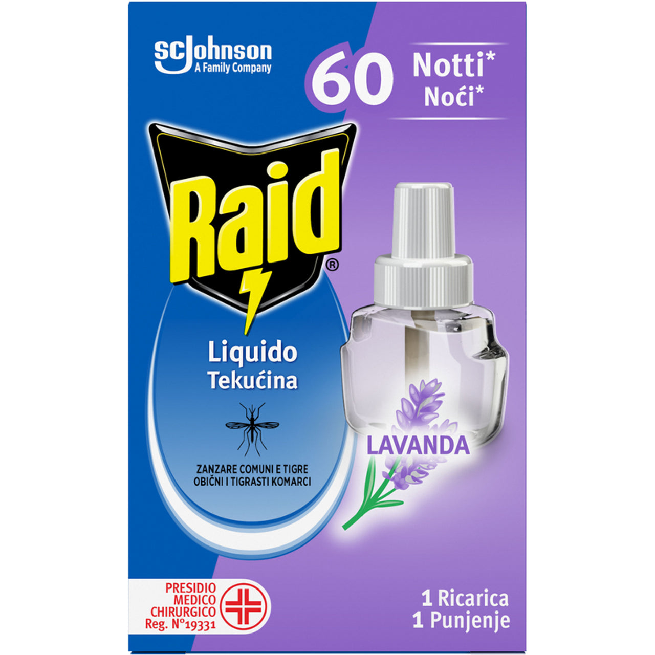 Raid vätska laddning 60 nätter lavendel