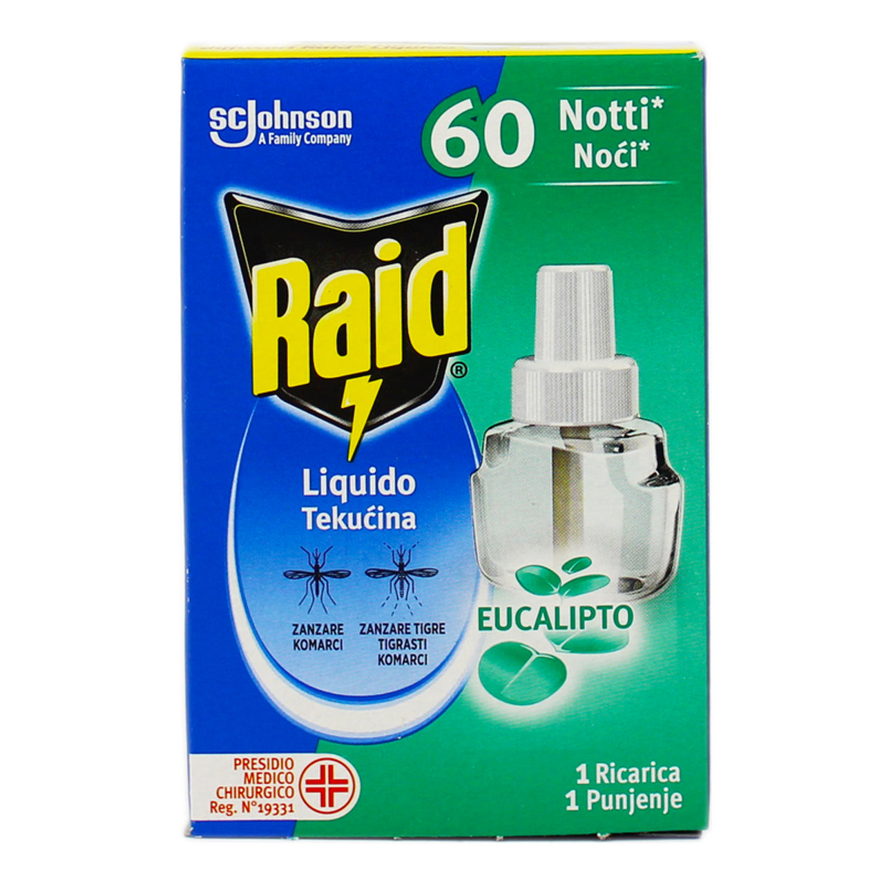 Raid vätska laddas 60 nätter eukalyptus