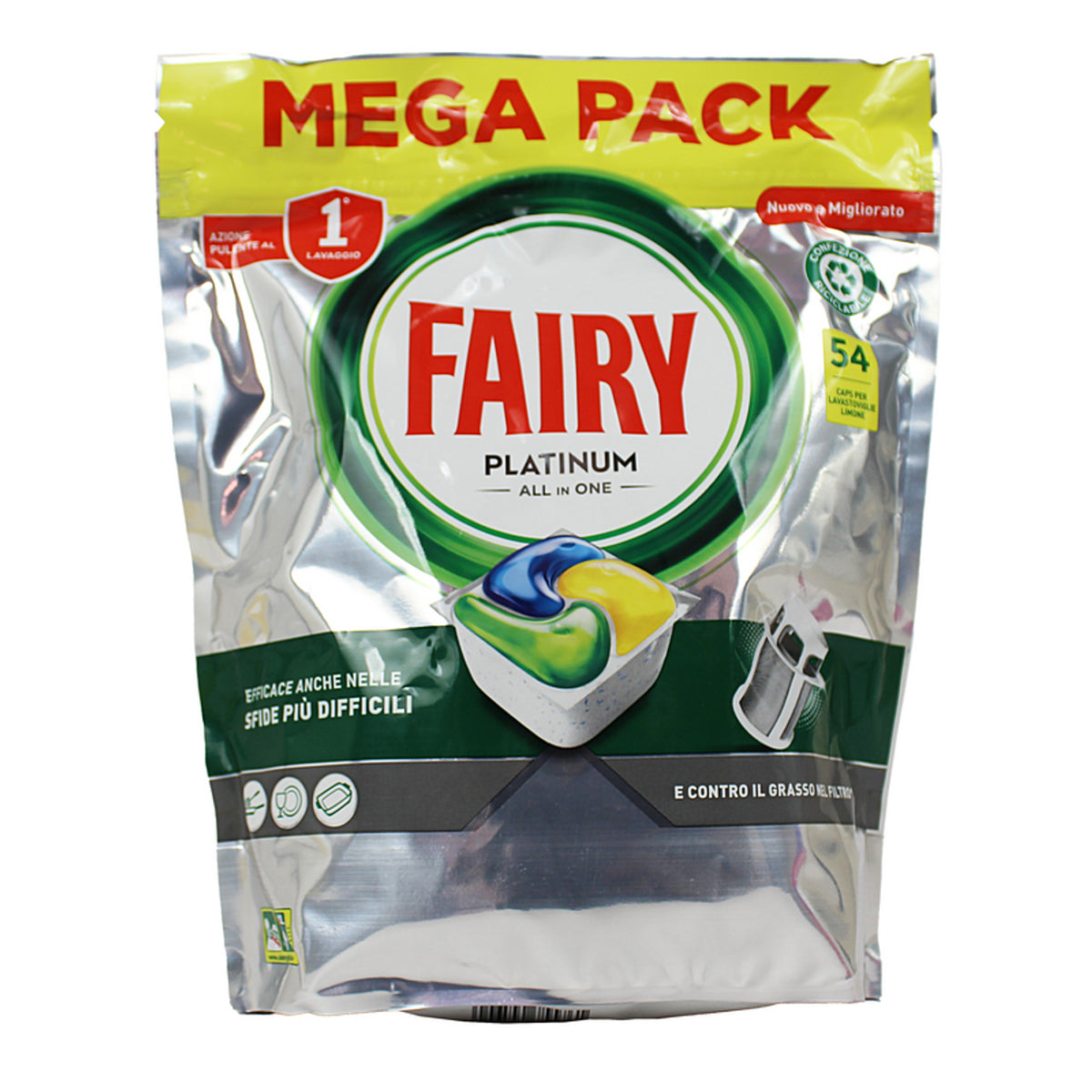 Fairy all in 1 Platinum Limone 54 caps