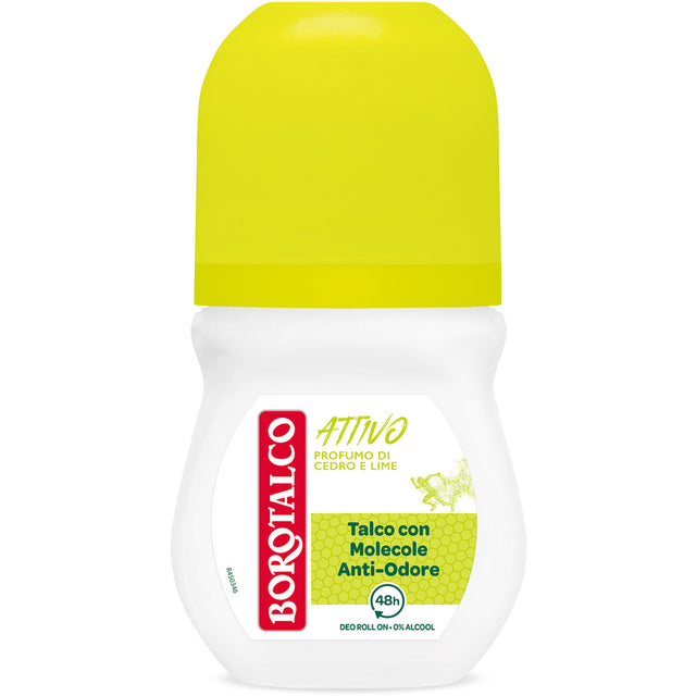 Borotalco deodorant roll-on Active Cedar Parfém a vápna 50 ml