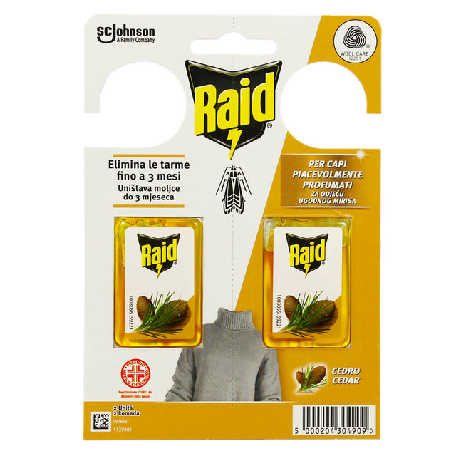 Raid Tarme Squaded Gel Cedar 2 Pieces