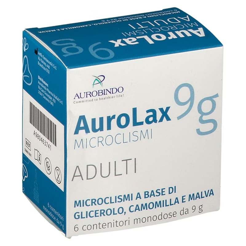 Aurolax vuxna mikroklismer 6pz från 9g