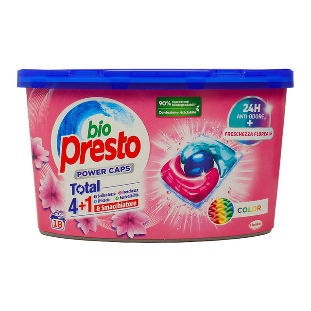 Bio Soon Power Caps tvättmedel tvättmaskin färg 18 tvättar