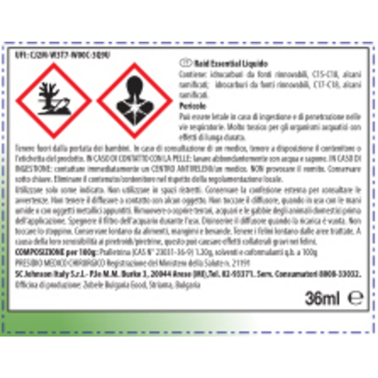 Raid essentials base elektrisk + vätska laddning 36 ml 60 nätter luktfri