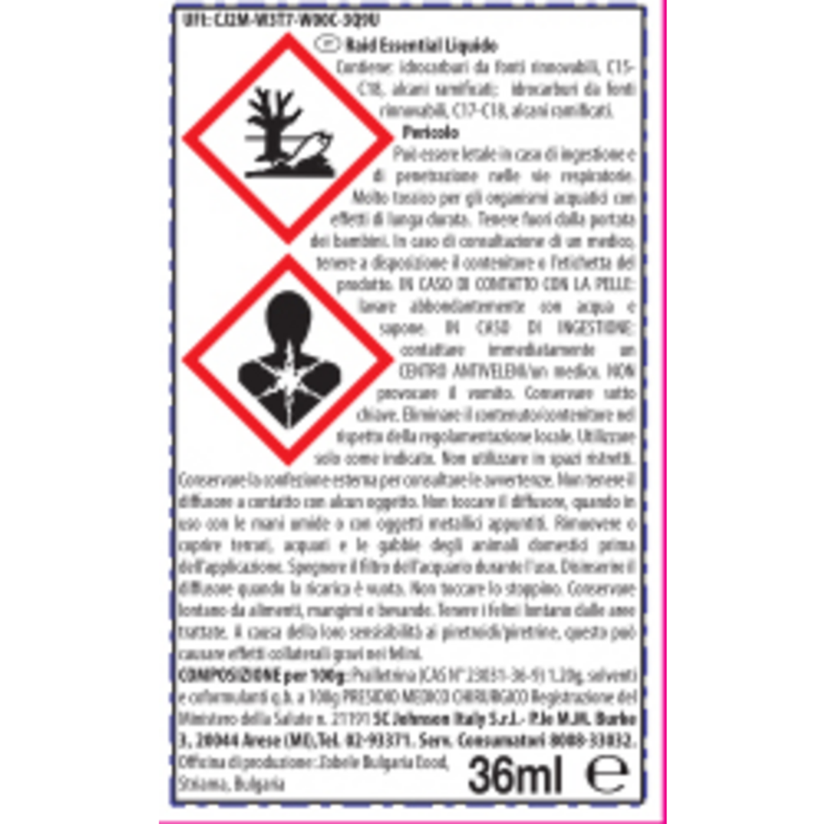 Raid Essentials Electrical Liquid Charging inordore 60 nuits 36 ml