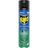 Raid Insecticid Spray Zboară și plus țânțari Acțiune rapidă cu ulei de ulei de eucalipt 400 ml