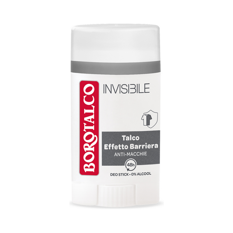 Borotalco Deodorante Invisible Stick Talc Effect Anti-Macchio Barrier 40 Ml