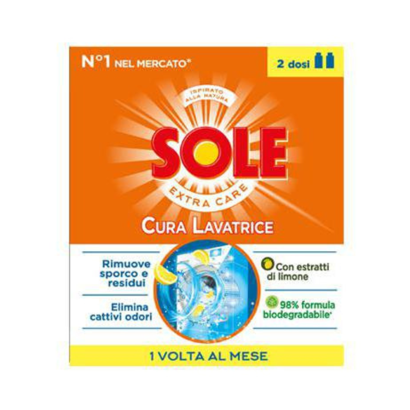 Solvården tvättmaskin friskhet till citron 250 ml 2 doser