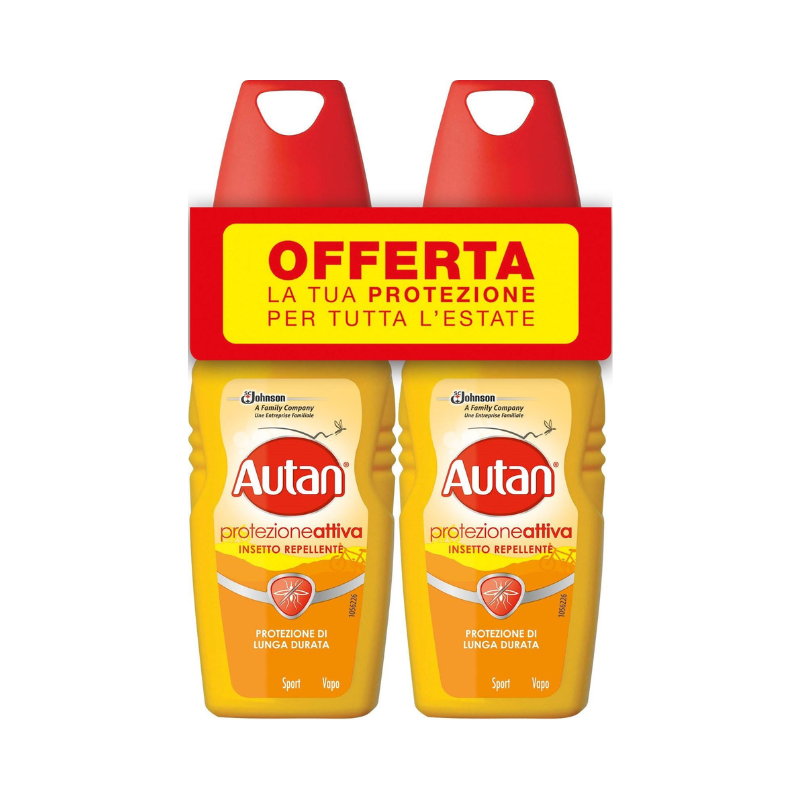 Autan Aktivna zaščita Vapo Bipacco Sprejem proti insektom in komarjem 2 x 100 ml