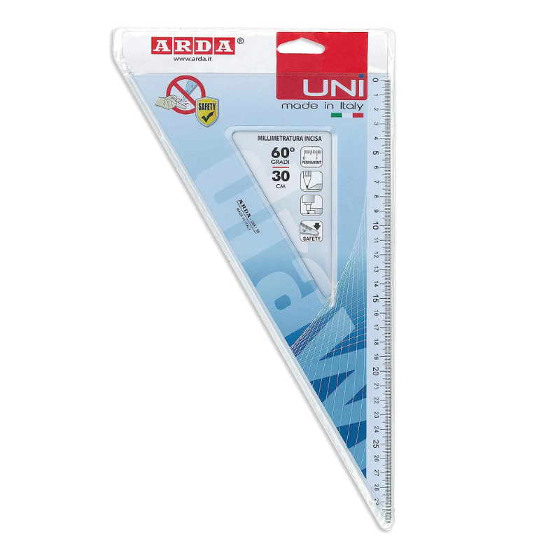 Arda Uni - Team 60 ° 30 cm i transparent plast