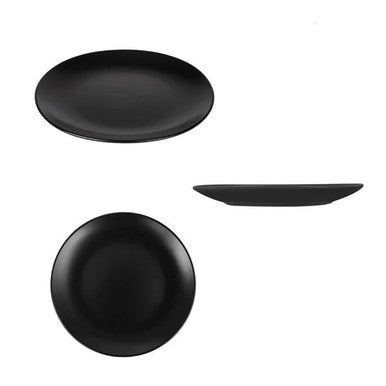 Pastel -colored plane plate diameter 26,67cm black