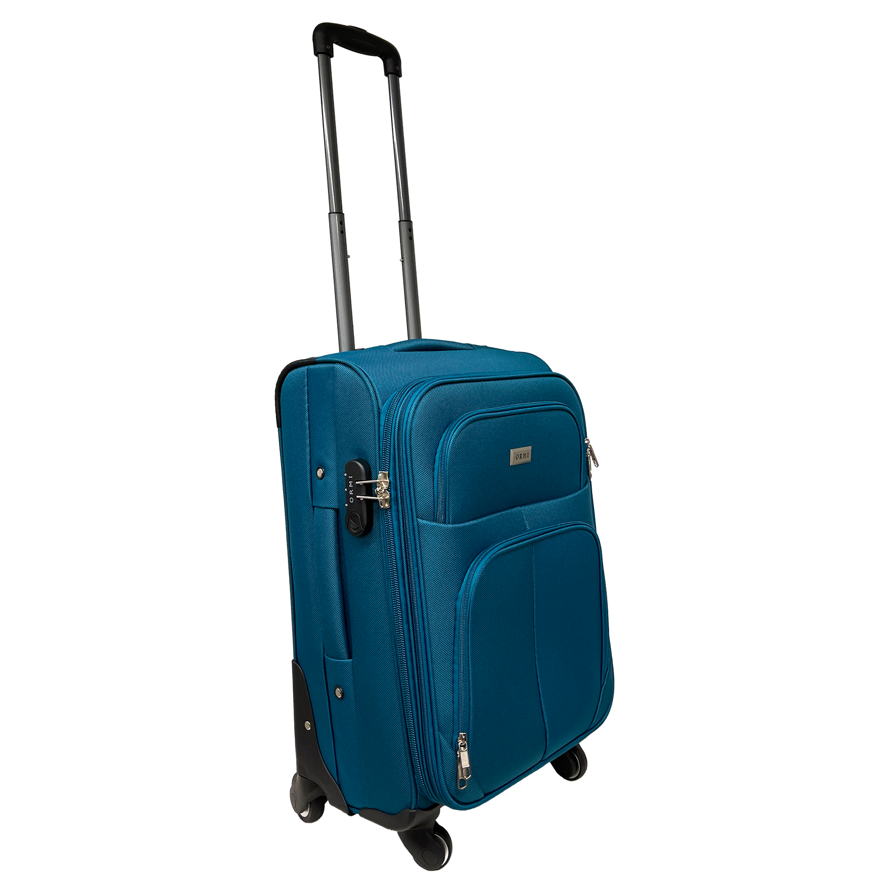 Set Resväska Ormi Semirigid Expandable Cabinväska + Mellanstor Resväska - Slagtåligt och Tåligt Tyg