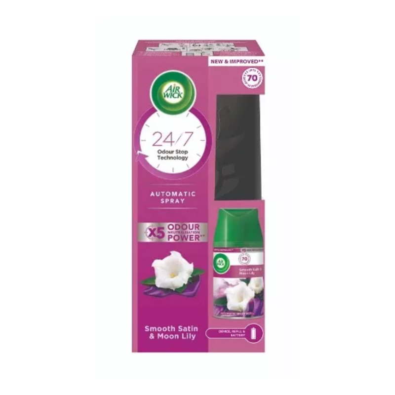 Luft Docht Freshmatic Spray Automatic Deodorant für glatte Umgebungen Satin & Moon Lily 250ml