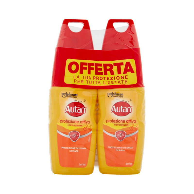 Autan Aktivna zaščita Vapo Bipacco Sprejem proti insektom in komarjem 2 x 100 ml