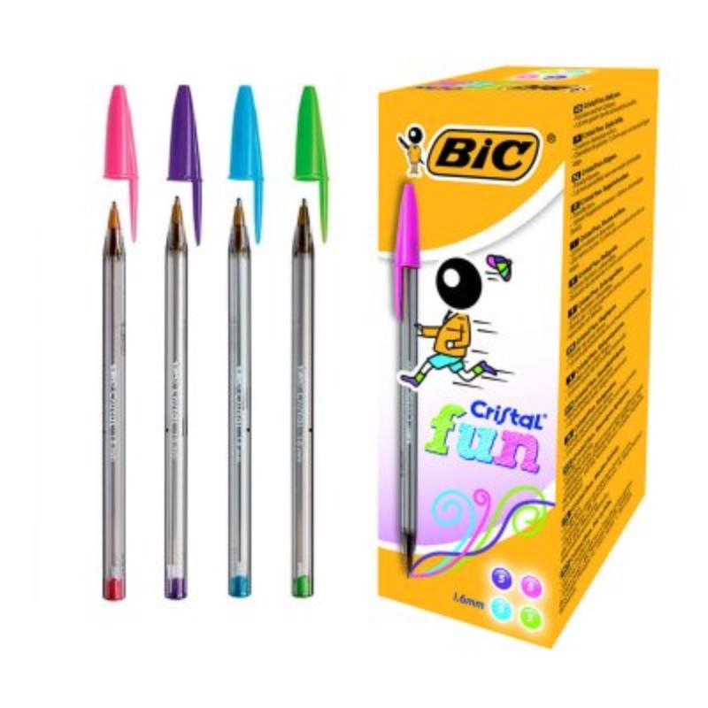 Bic Cristal Funter Sphere Penne Tips 1,6 mm olika färger 20pz