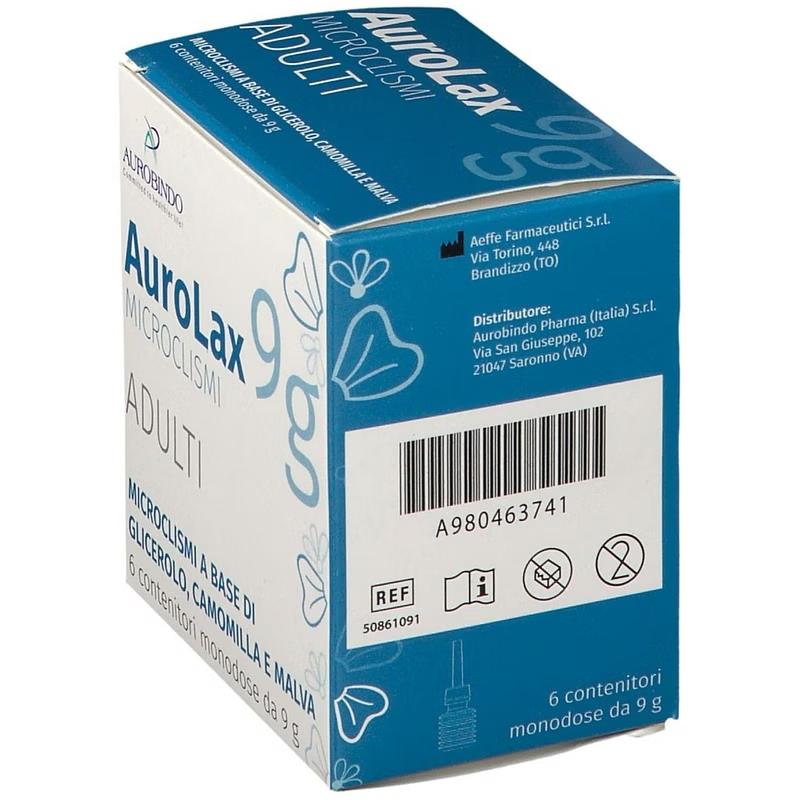 Aurolax vuxna mikroklismer 6pz från 9g