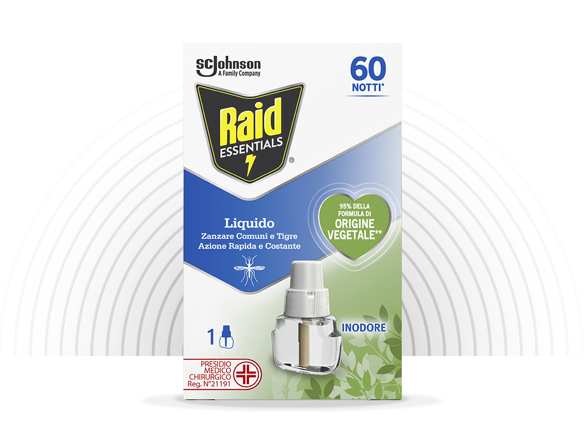 RAID Essentials Electrical Prale Ładowanie Naładowanie 60 nocy 36 ml