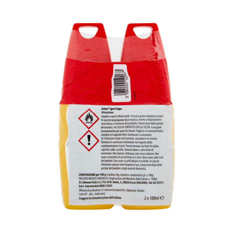 Autan Aktivna zaščita Vapo Bipacco Sprejem proti insektom in komarjem 2 x 100 ml