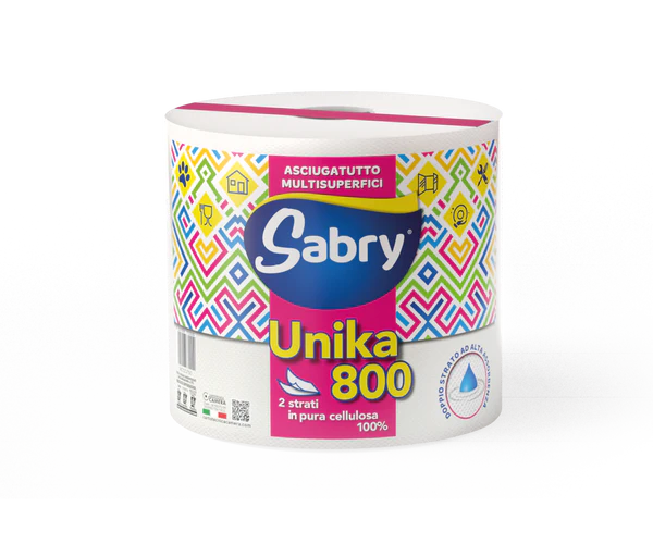 Sabry Unika 800 tårer - Multisuperphic tørretumbler 2 slør - pakke med 1 rulle