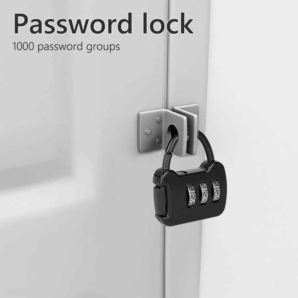 Combination lock with 3 digits for suitcase, luggage, travel bag, and backpacks