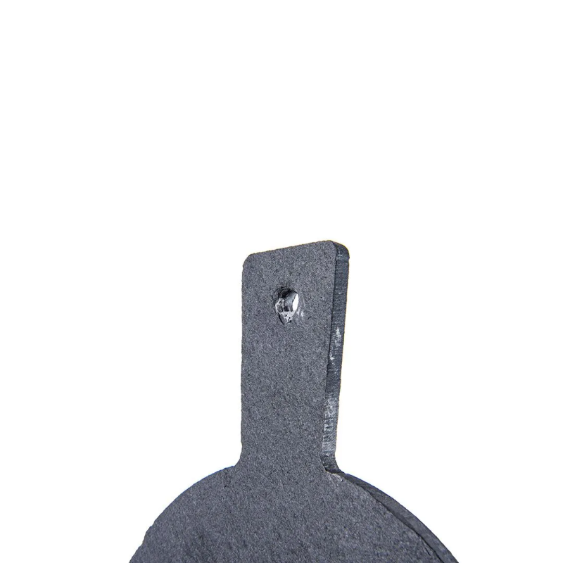 Slate cutting board for round aperitifs with handle - 19x14cm