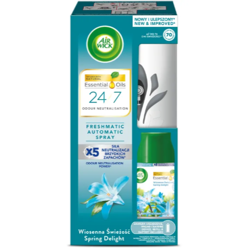 Air Wick Freshmatic Spray Automatisk deodorant för Spring Primavera Profumo -miljöer