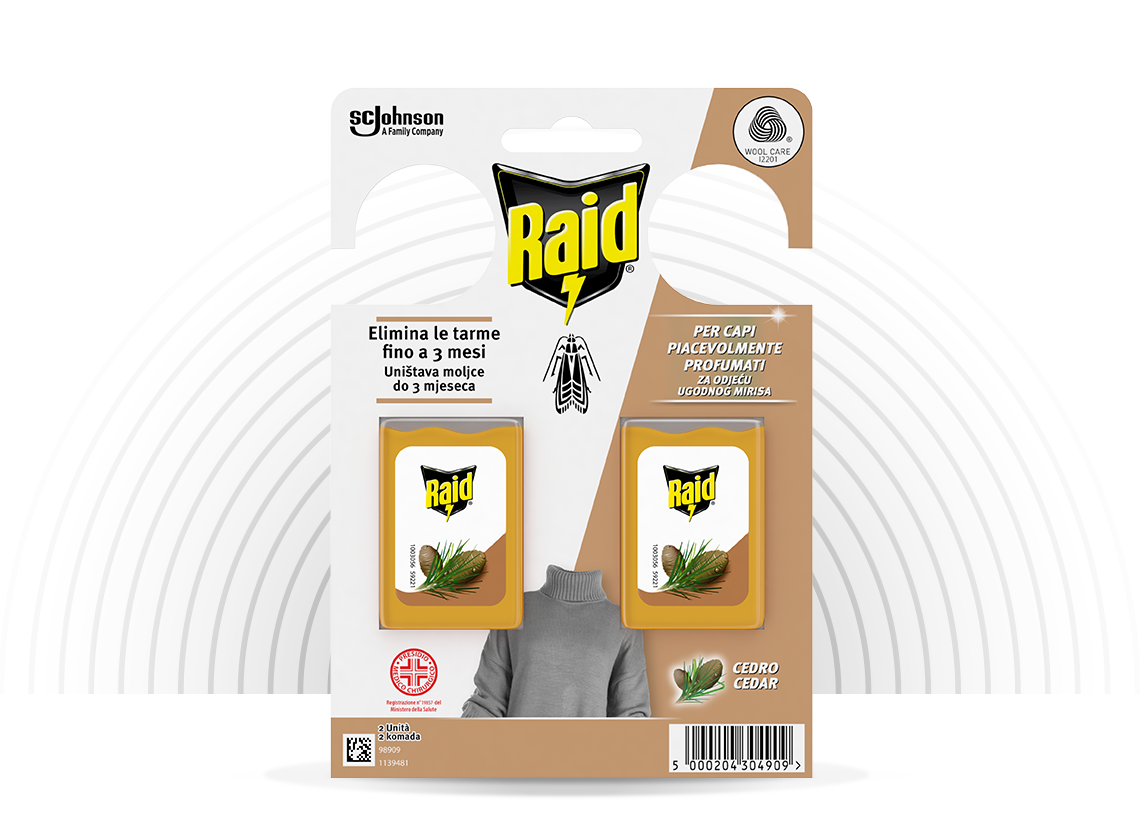 Raid Tarme Squaded Gel Cedar 2 Pieces