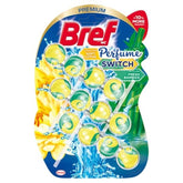 Comutator de parfum Bref WC Tablete cu parfum dublu - flori de lotus și bambus 50g x 3 bucăți