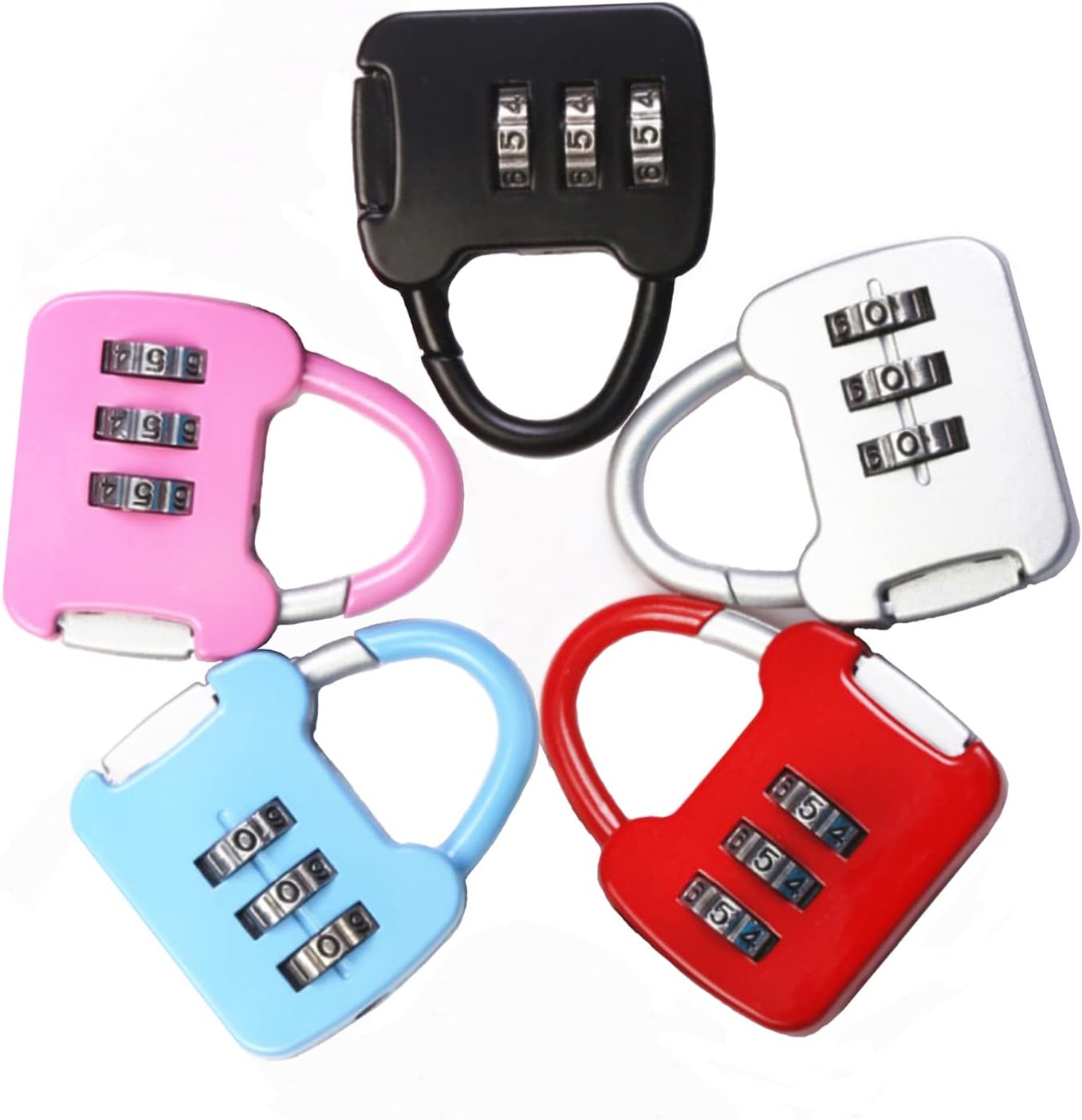 Combination lock with 3 digits for suitcase, luggage, travel bag, and backpacks