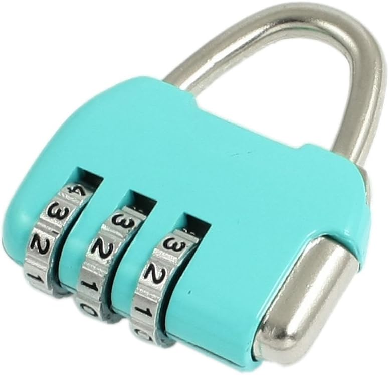 Combination lock with 3 digits for suitcase, luggage, travel bag, and backpacks