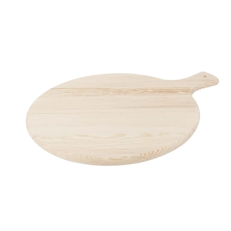 Corte de corte redondo com alça de madeira FIR Diâmetro de 34cm