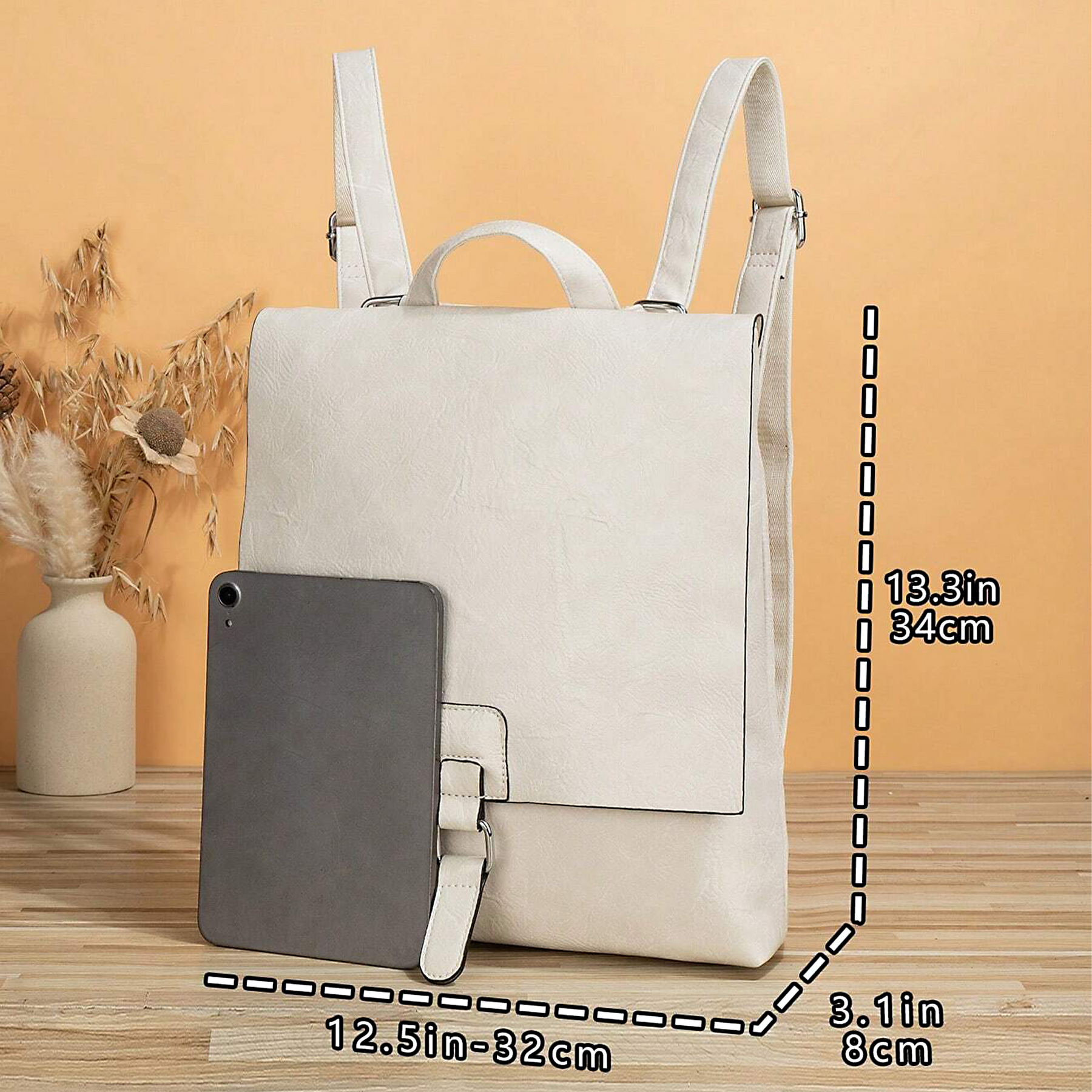 Transformovatelný batoh 2-in-1: Vintage styl, taška s dvojitým použitím s ramenním popruhem a batohem