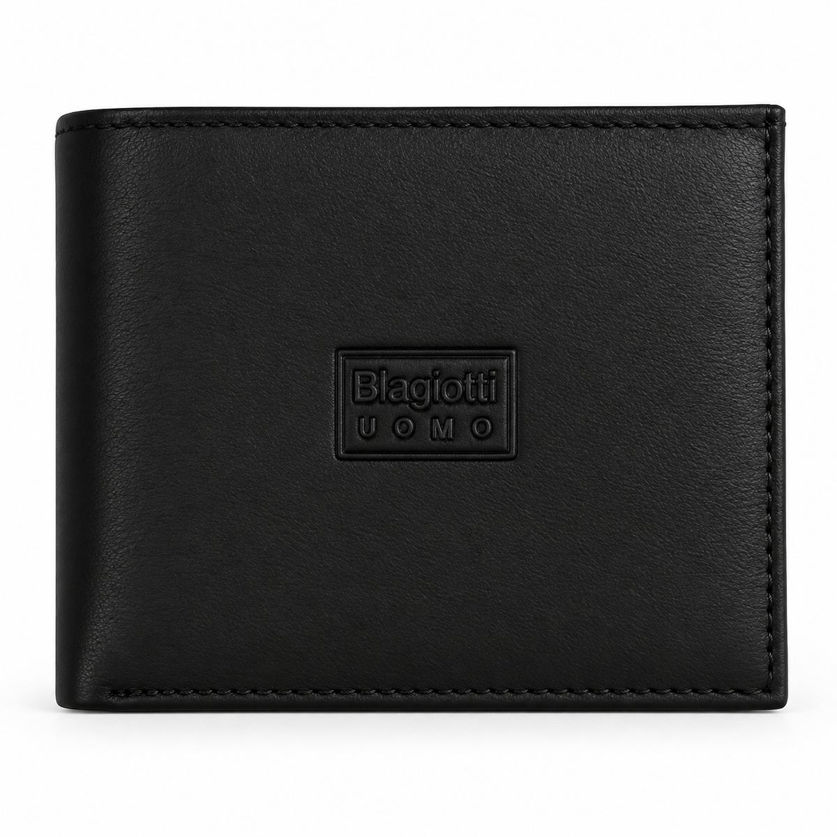 BIAGIOTTI Portafoglio Uomo in Vera Pelle con Portamonete – 12x10x2 cm