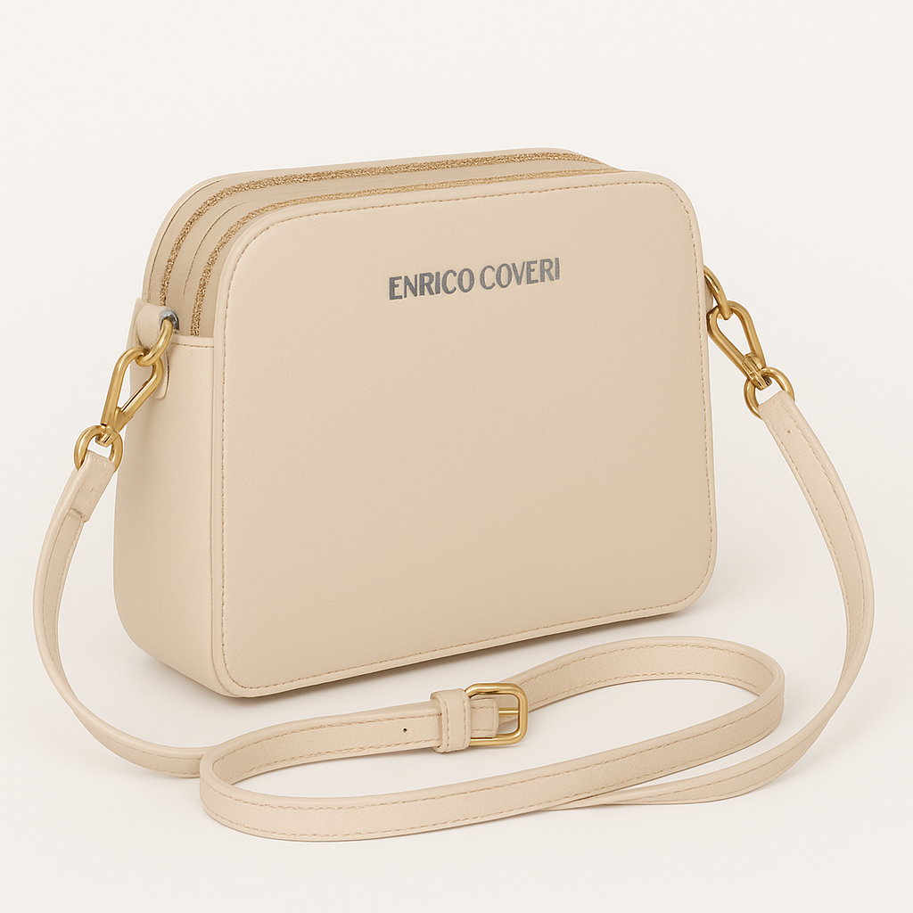 Enrico Coveri - kleiner schicker Umhängetasche, 25x10x20 cm, wesentlicher Stil