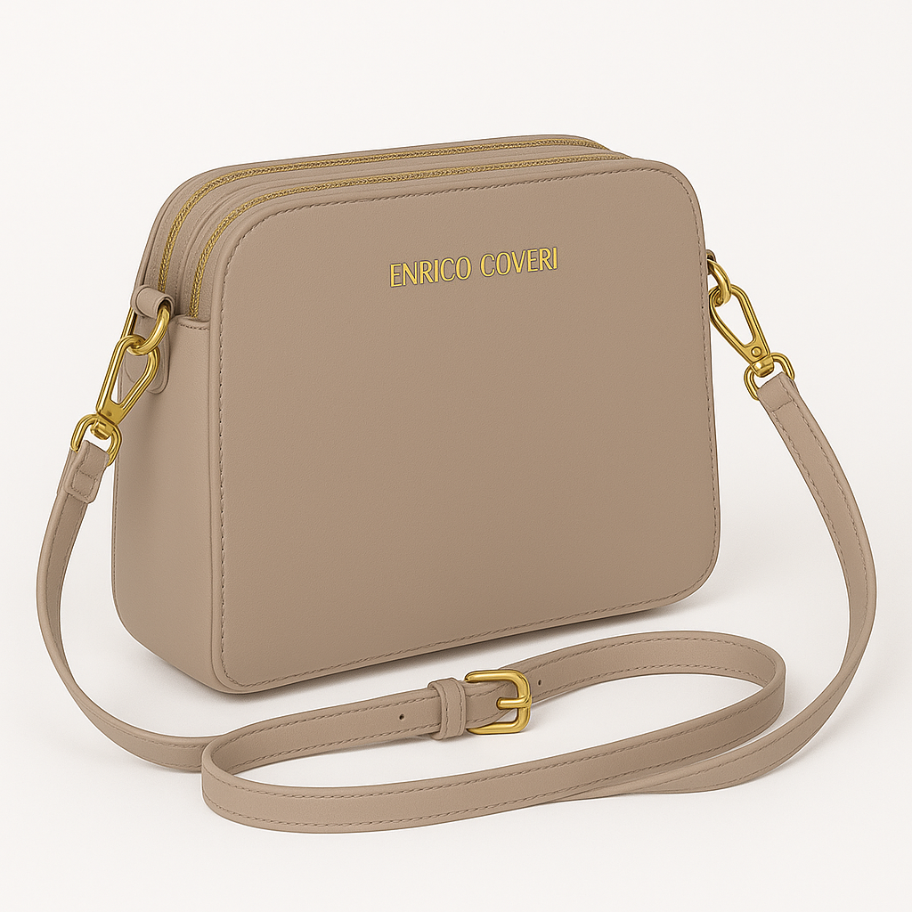 Enrico Coveri - kleiner schicker Umhängetasche, 25x10x20 cm, wesentlicher Stil