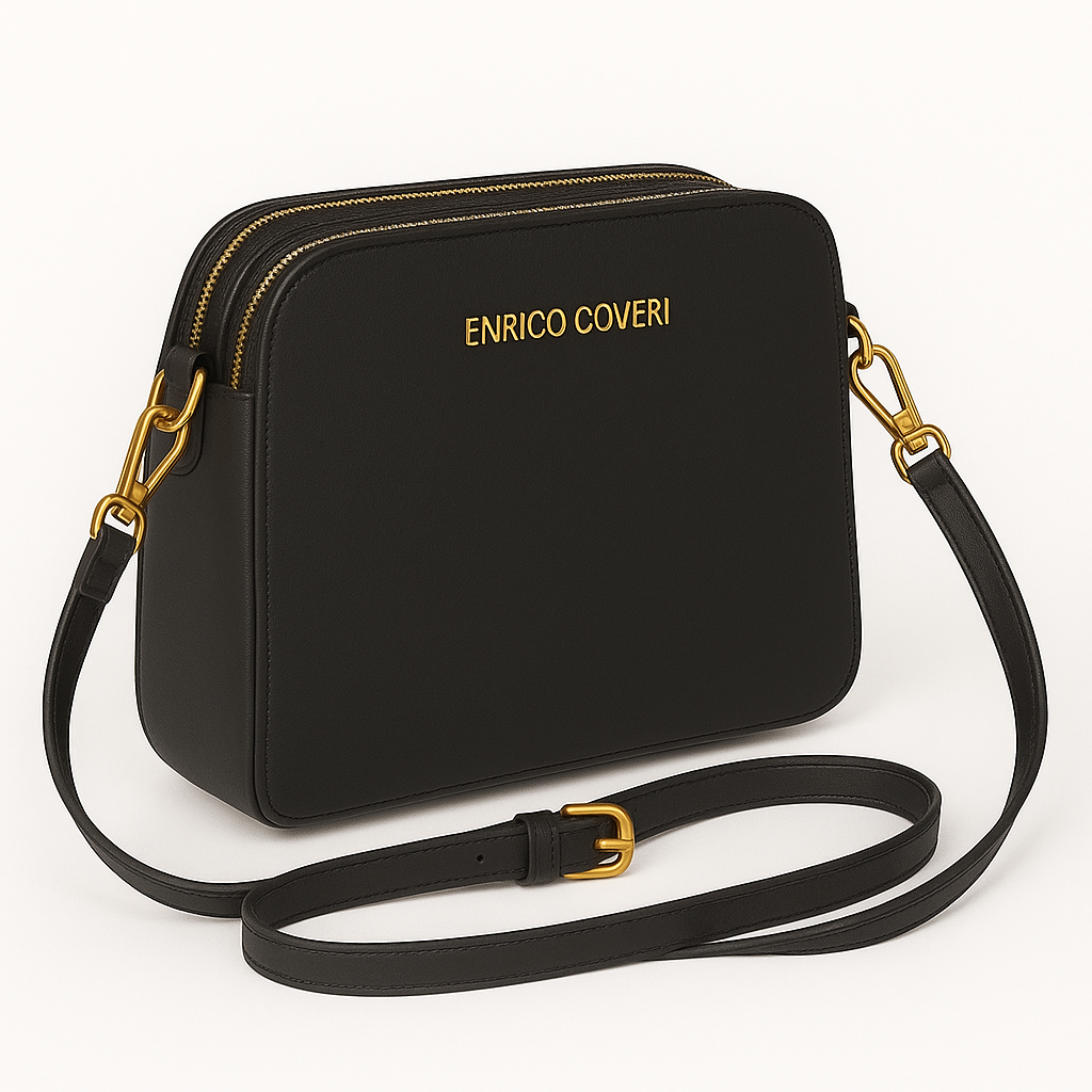 Enrico Coveri - kleiner schicker Umhängetasche, 25x10x20 cm, wesentlicher Stil