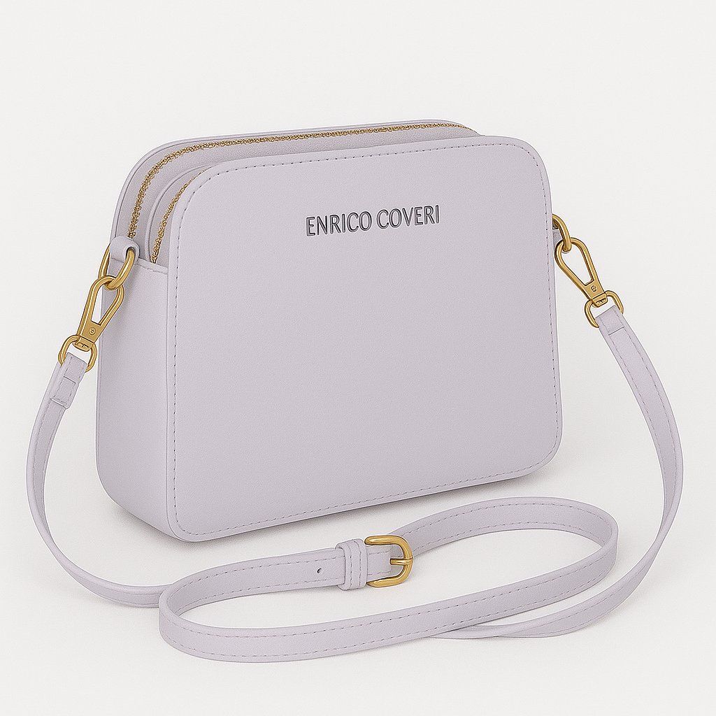 Enrico Coveri - kleiner schicker Umhängetasche, 25x10x20 cm, wesentlicher Stil