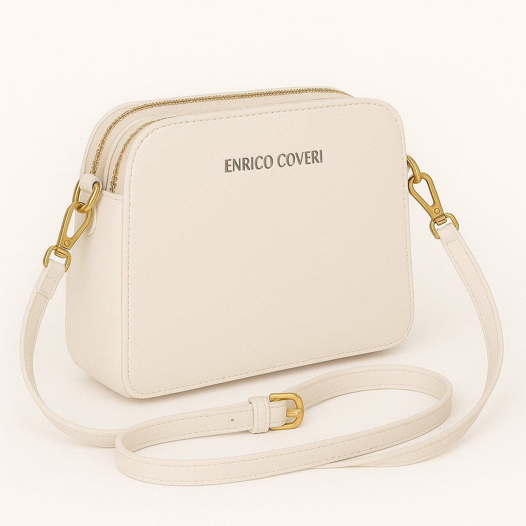 Enrico Coveri - kleiner schicker Umhängetasche, 25x10x20 cm, wesentlicher Stil